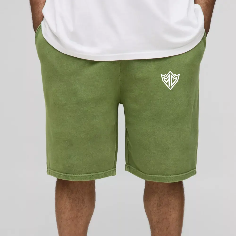 Plus Loose Fit Acid Wash Jersey Shorts